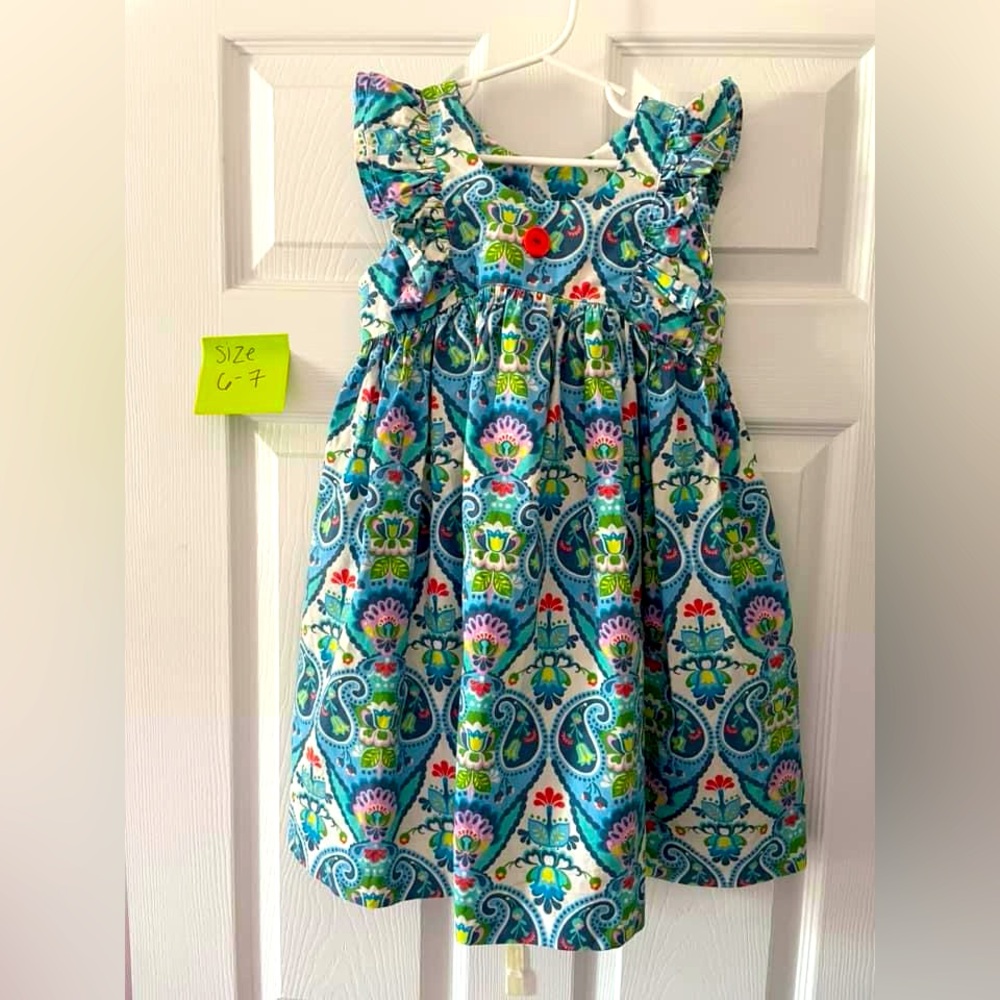 Eleanor Rose Clothing Paisley Dress Size 6-7